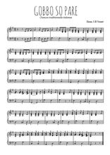 Téléchargez l'arrangement pour piano de la partition de Gobbo so pare en PDF
